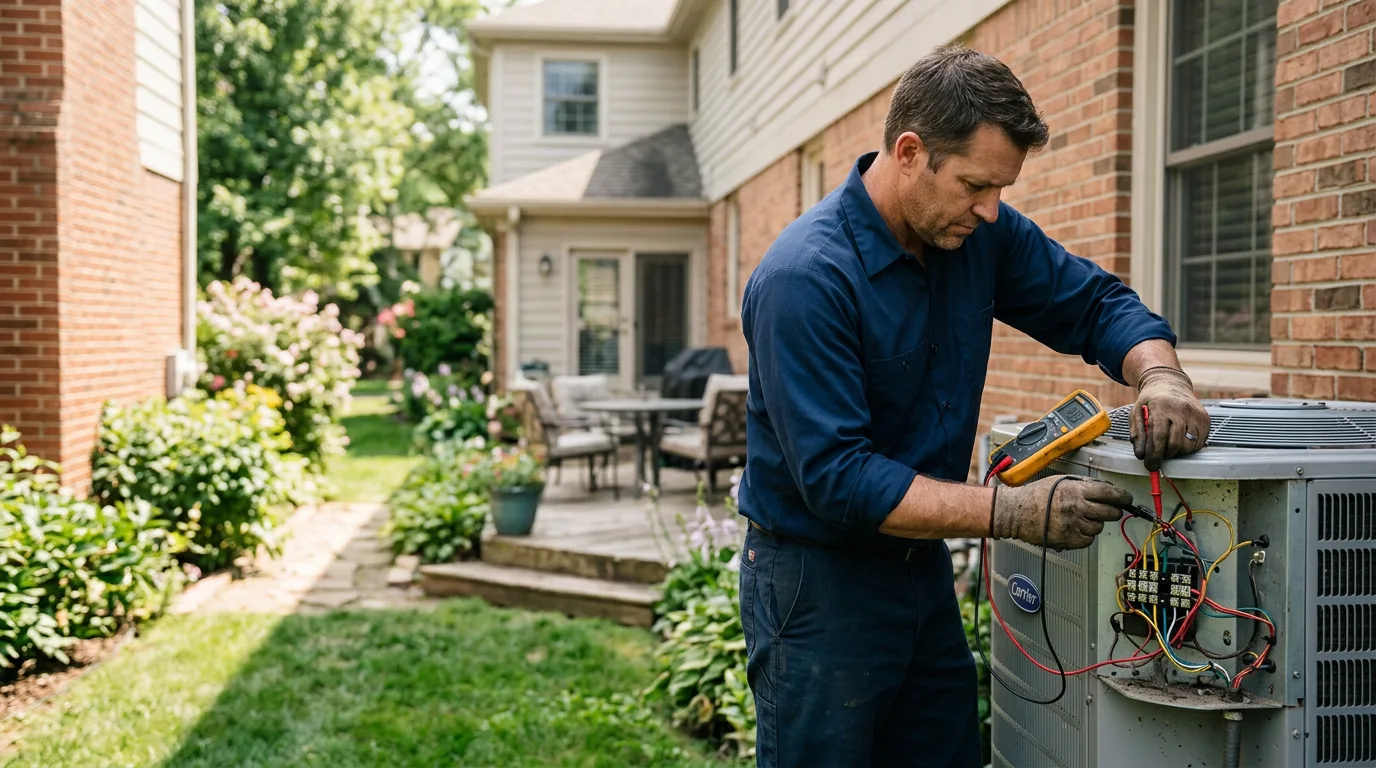 HVAC technician working near Sheridan, OR